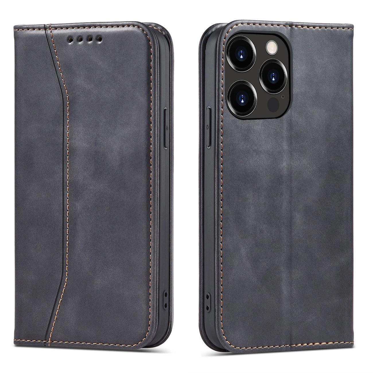 Hurtel Magnet Fancy Case iPhone 14 Plus pouzdro s flipovým krytem peněženka stojánek černá