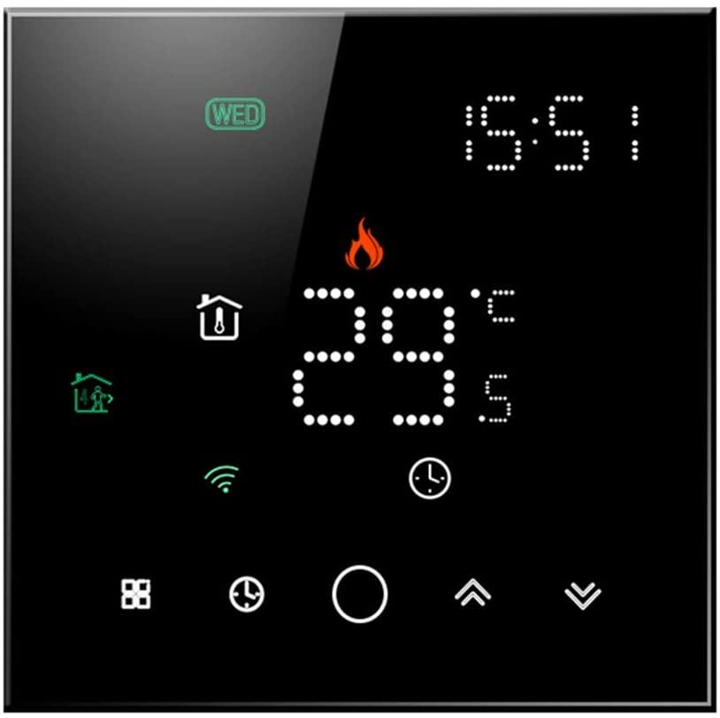 Dobíjecí termostat WiFi 16A černý PS řady TUYA