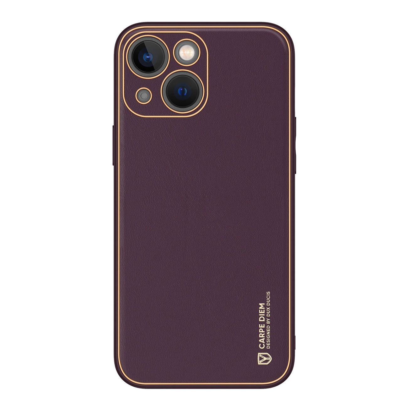 Dux Ducis Yolo iPhone 14 Plus pouzdro elegantní kryt z ekokůže fialové barvy