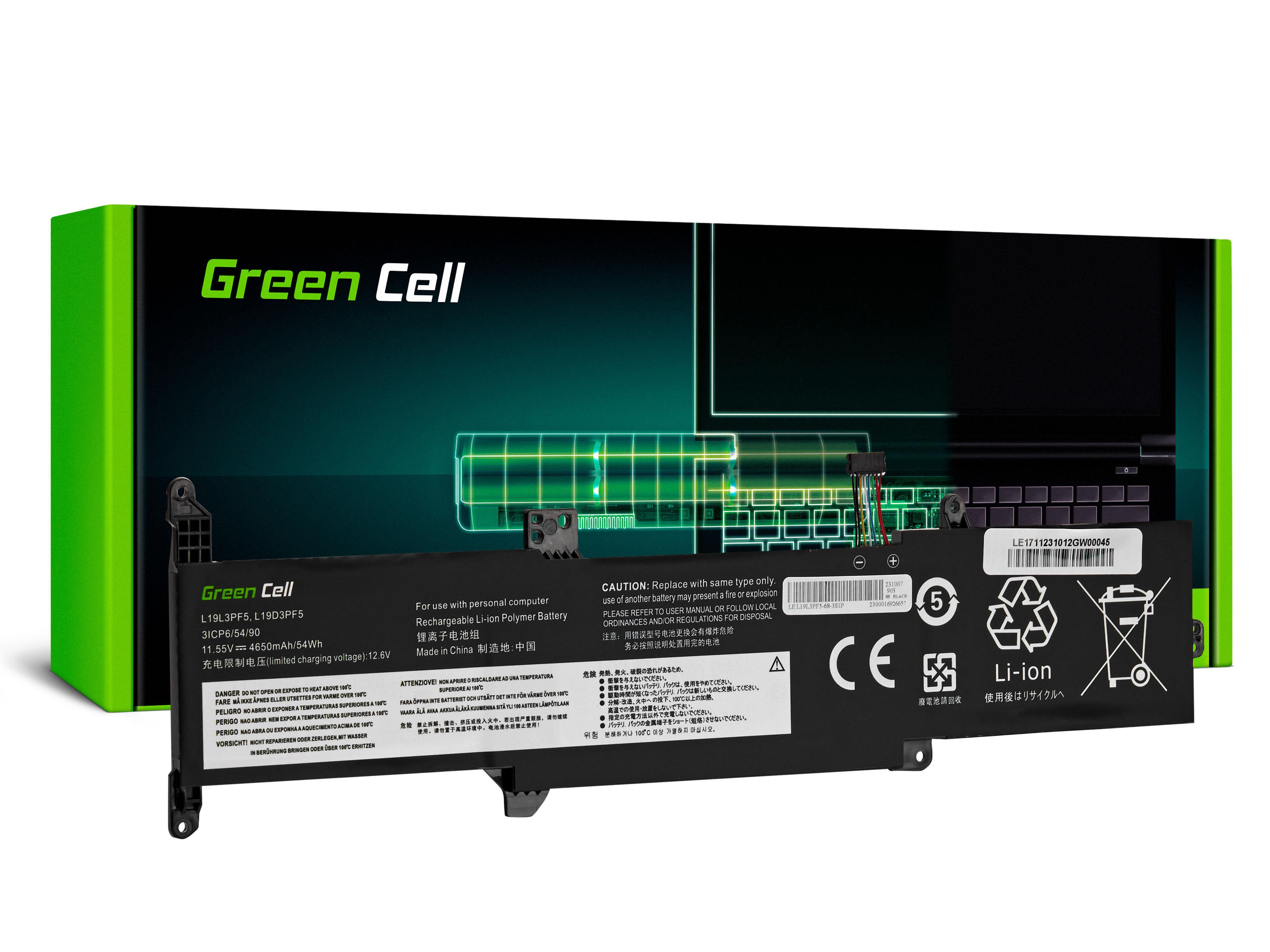 Green Cell L19C3PF7 L19D3PF5 L19L3PF5 baterie pro Lenovo IdeaPad 3-14ADA05 3-14IIL05 3-14IML05 3-15ADA05 3-15IIL05 LE171