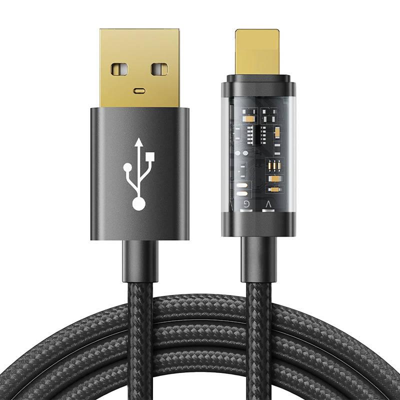 Kabel pro USB-A / Lightning / 2,4A / 1,2 m Joyroom S-UL012A12 (černý)