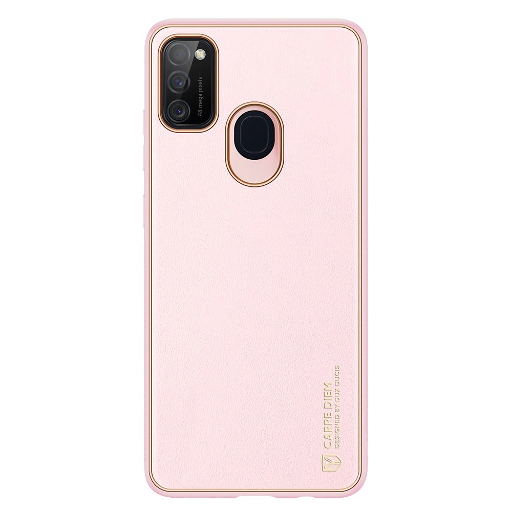 Dux Ducis Yolo elegantní obal z eko kůže Samsung Galaxy M30s růžový