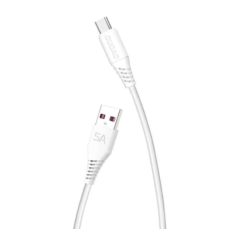 Kabel USB-C Dudao L2T 5A, 2 m (bílý)