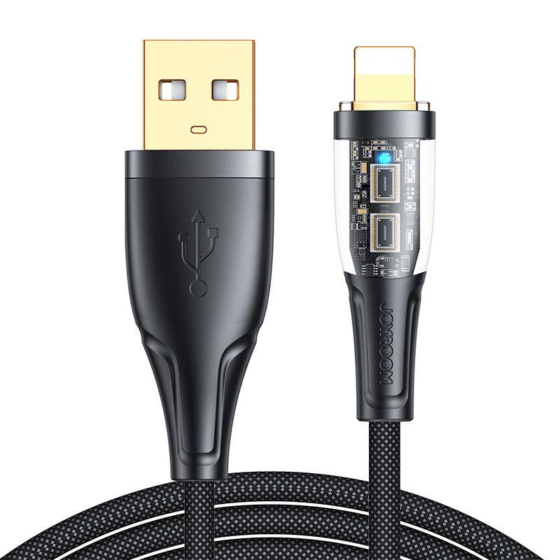 Kabel pro USB-A / Lightning / 2,4A / 1,2 m Joyroom S-UL012A3 (černý)