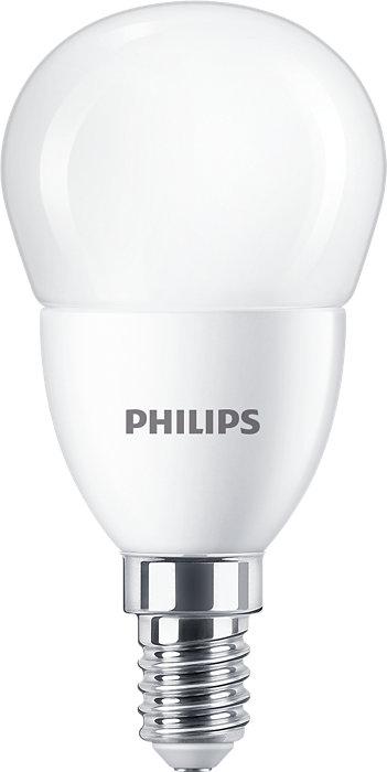 LED žárovka koule E14 P48 7W = 60W 806lm 4000K Neutrální bílá PHILIPS PHICLAH1095