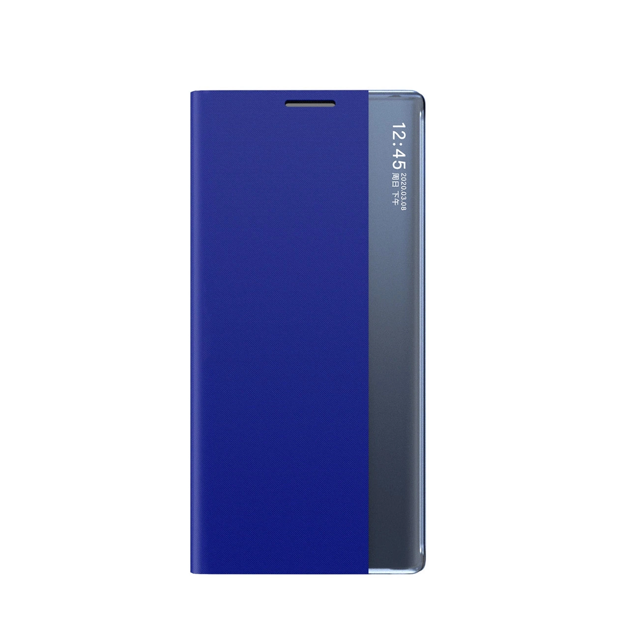 Hurtel Nové pouzdro Sleep View s flipovým krytem a stojánkem pro Samsung Galaxy A55 - modré