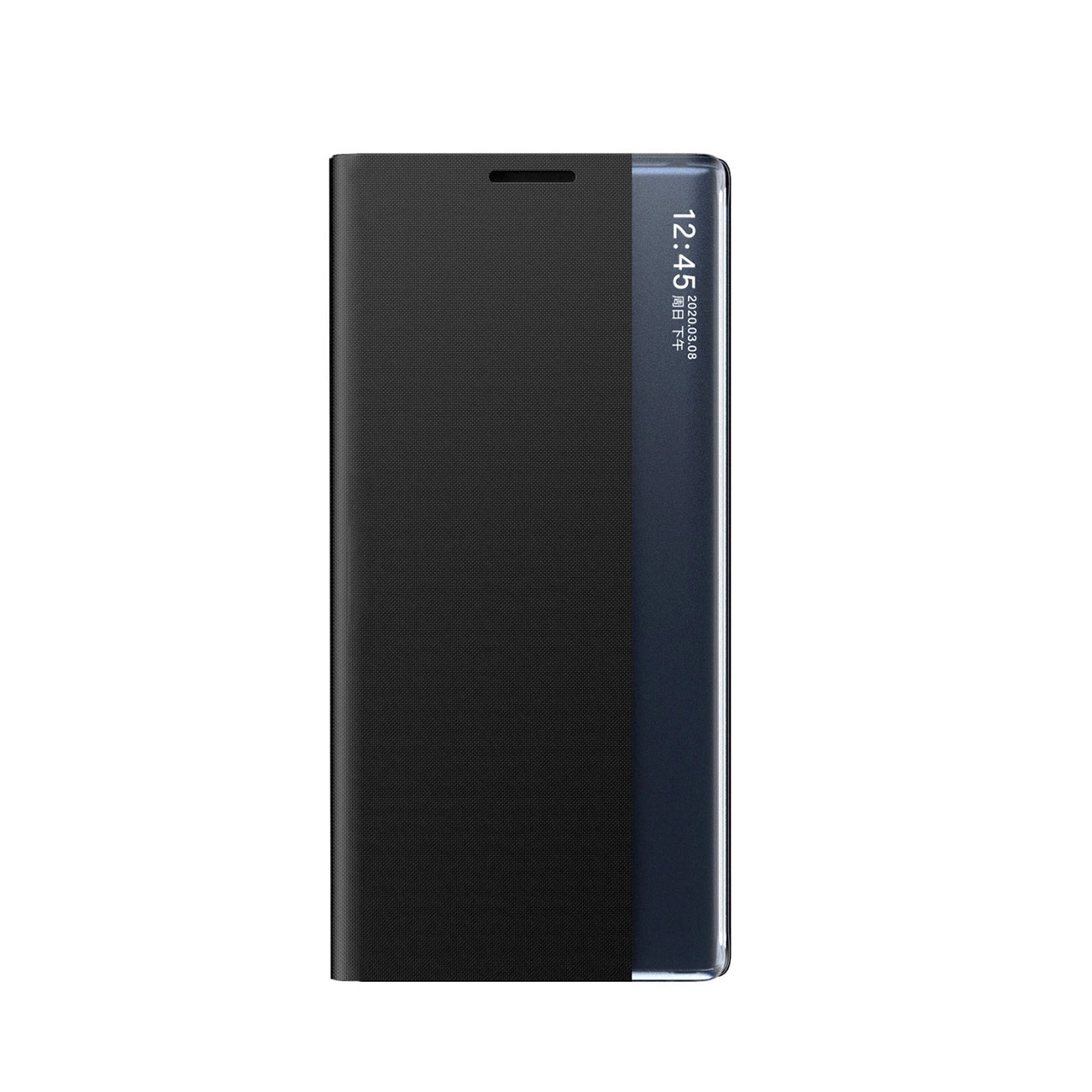 Hurtel Nové pouzdro Sleep View s flipovým krytem a stojánkem pro Samsung Galaxy A35 - černé