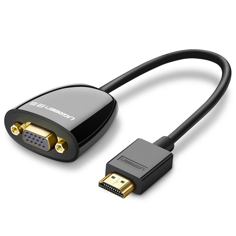Ugreen cable jednosměrný propojovací kabel z HDMI (samec) na VGA (samice) FHD černý (MM105 40253)