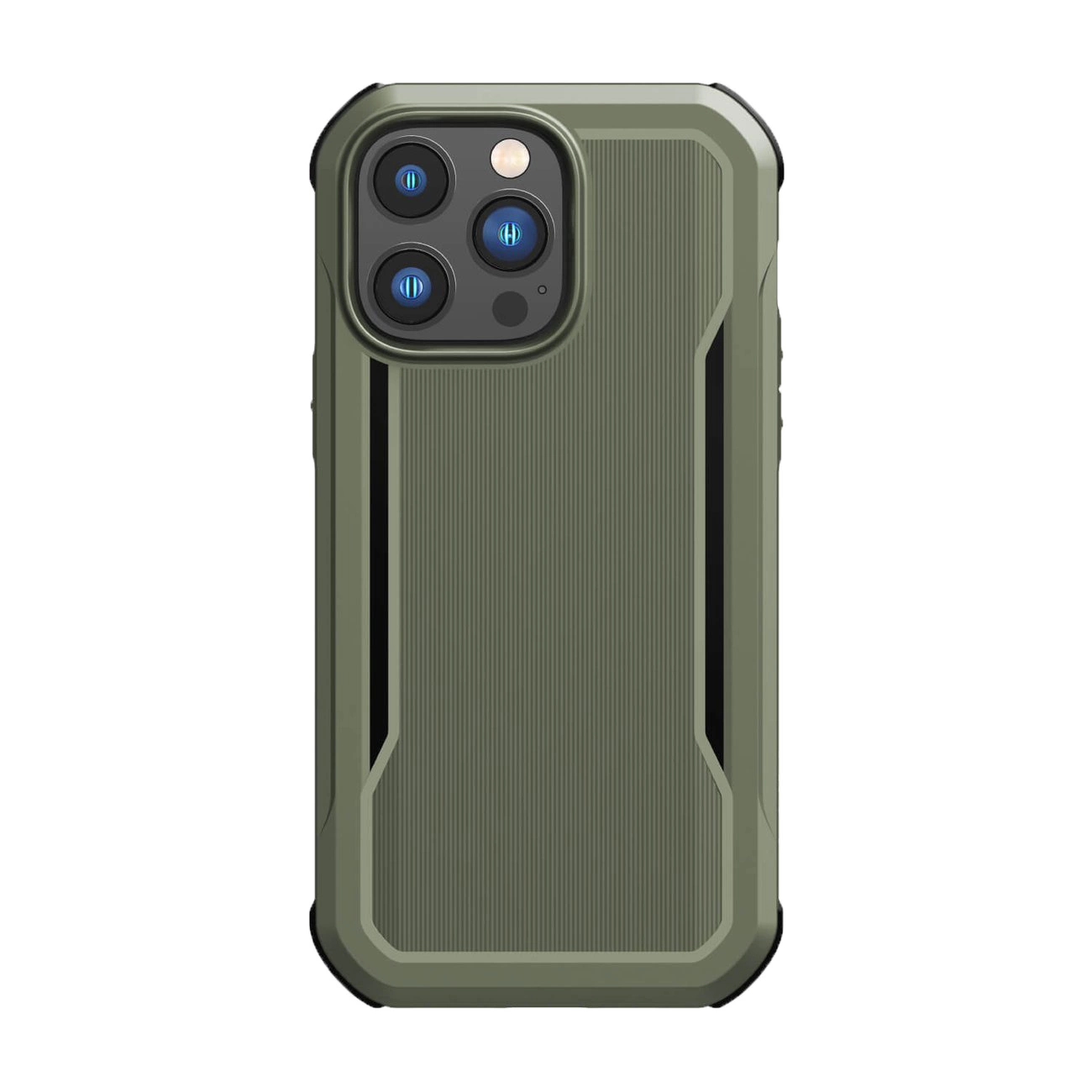 Pouzdro Raptic X-Doria Fort Case pro iPhone 14 Pro s pancéřovým pouzdrem MagSafe v zelené barvě