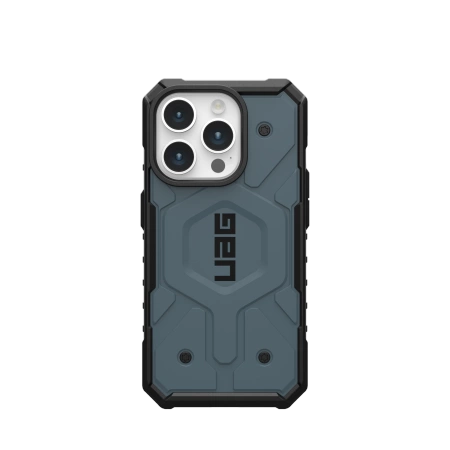 Pouzdro UAG Pathfinder MagSafe pro iPhone 15 Pro - modré