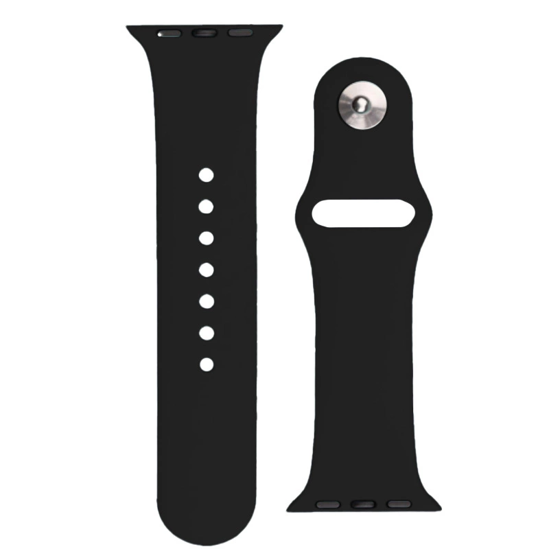 Hurtel Silikonový řemínek APS silikonový řemínek pro hodinky Watch 9 / 8 / 7 / 6 / 5 / 4 / 3 / 2 / SE (41 / 40 / 38 mm) řemínek náramku černý