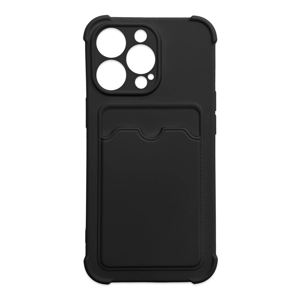 Hurtel Card Armor Case pouzdro pro Xiaomi Redmi 10X 4G / Xiaomi Redmi Note 9 card wallet silicone armor case Air Bag black