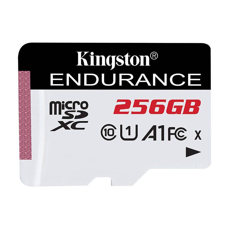 256GB paměťová karta microSD Kingston 95/45MB/s C Endurance