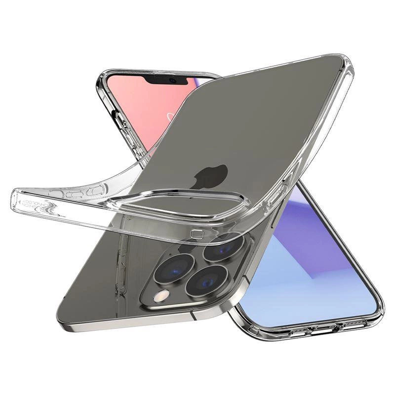 Pouzdro Spigen s tekutými krystaly pro iPhone 13 Pro - čiré