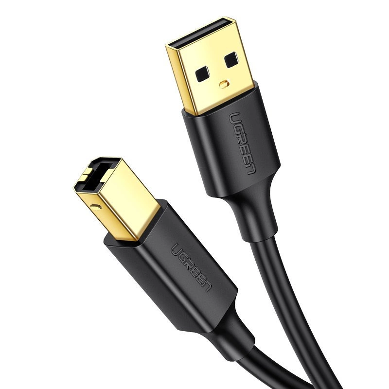 Ugreen Kabel pro tiskárny USB typu B (samec) - USB 2.0 (samec) 480 Mb/s 1,5 m černý (US135 10350)