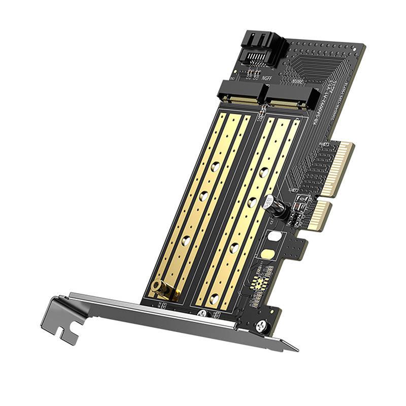 Adaptér UGREEN PCIe 3.0 x4 na M.2 M-Key + M.2 B-Key