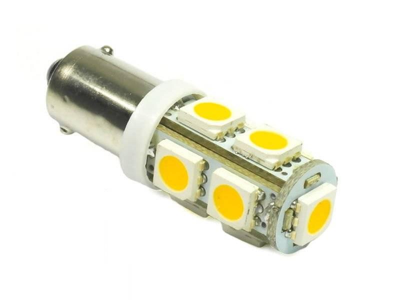 Interlook WW Auto LED žárovka BA9S 9 SMD 5050 Teplá bílá T4W