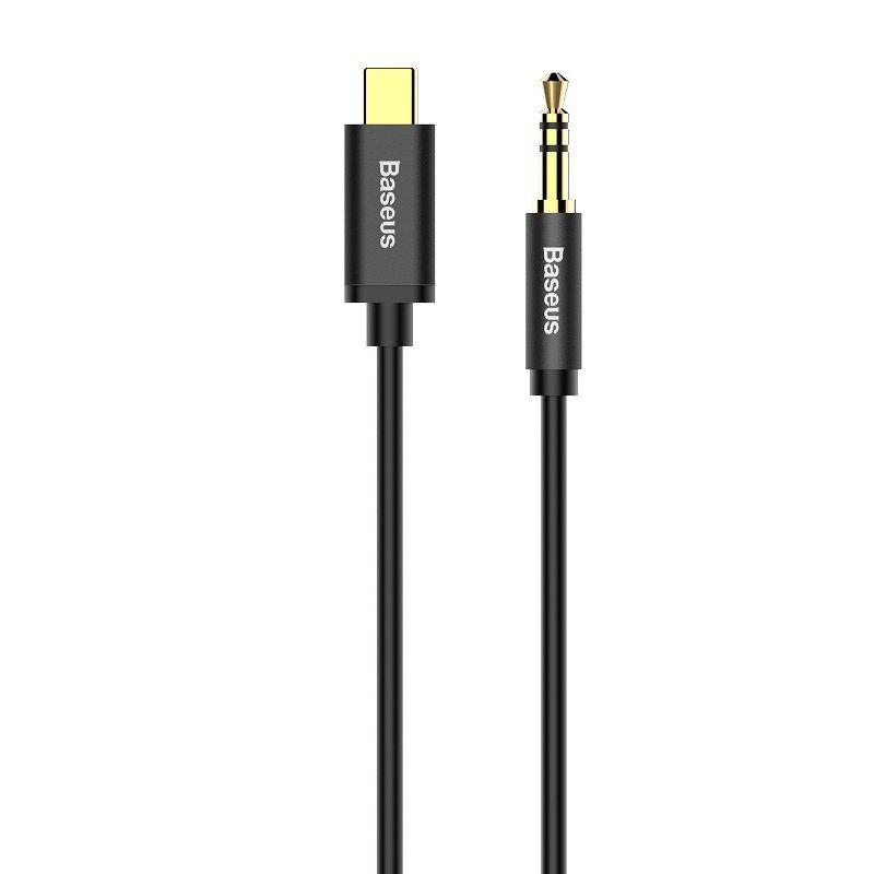 Audio kabel z USB-C na 3,5mm mini jack Baseus Yiven 1,2 m (černý)
