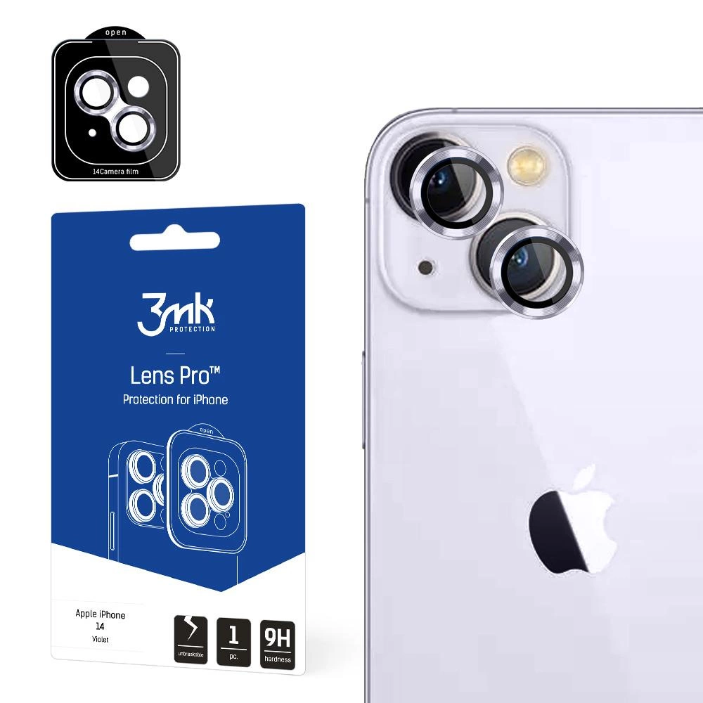 3mk Protection 3mk Lens Protection Pro kryt fotoaparátu pro iPhone 14 - fialový