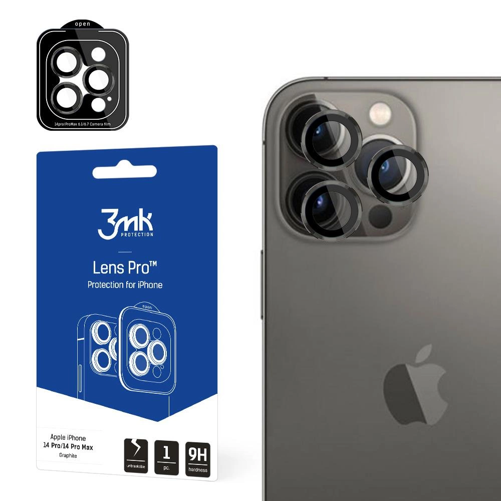 3mk Protection Kryt fotoaparátu 3mk Lens Protection Pro pro iPhone 14 Pro / iPhone 14 Pro Max - grafitový