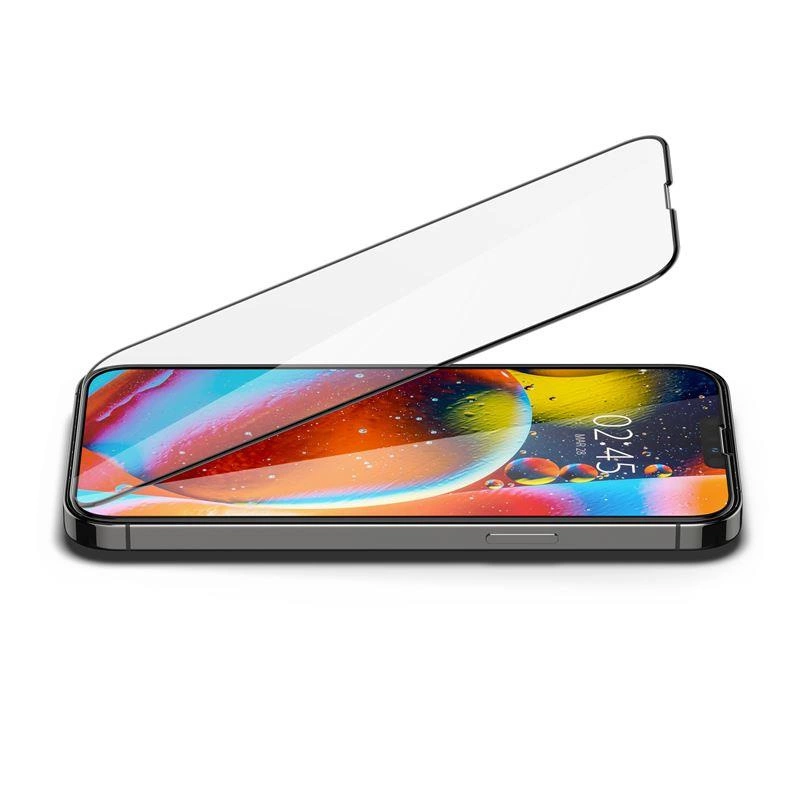 Spigen Glass FC tvrzené sklo pro iPhone 13 / 13 Pro / 14 - černé