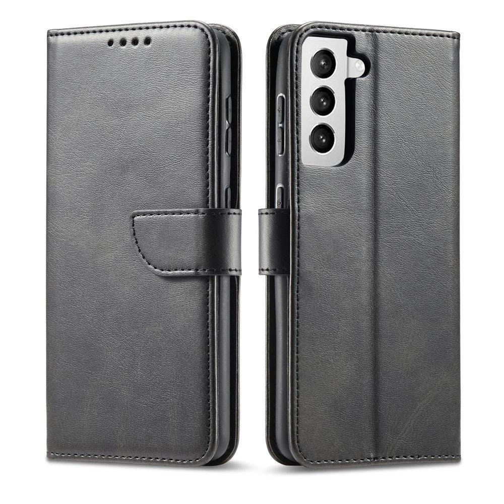 Hurtel Magnet Case elegantní pouzdro s flipovým krytem a funkcí stojánku Samsung Galaxy S22+ (S22 Plus) černé