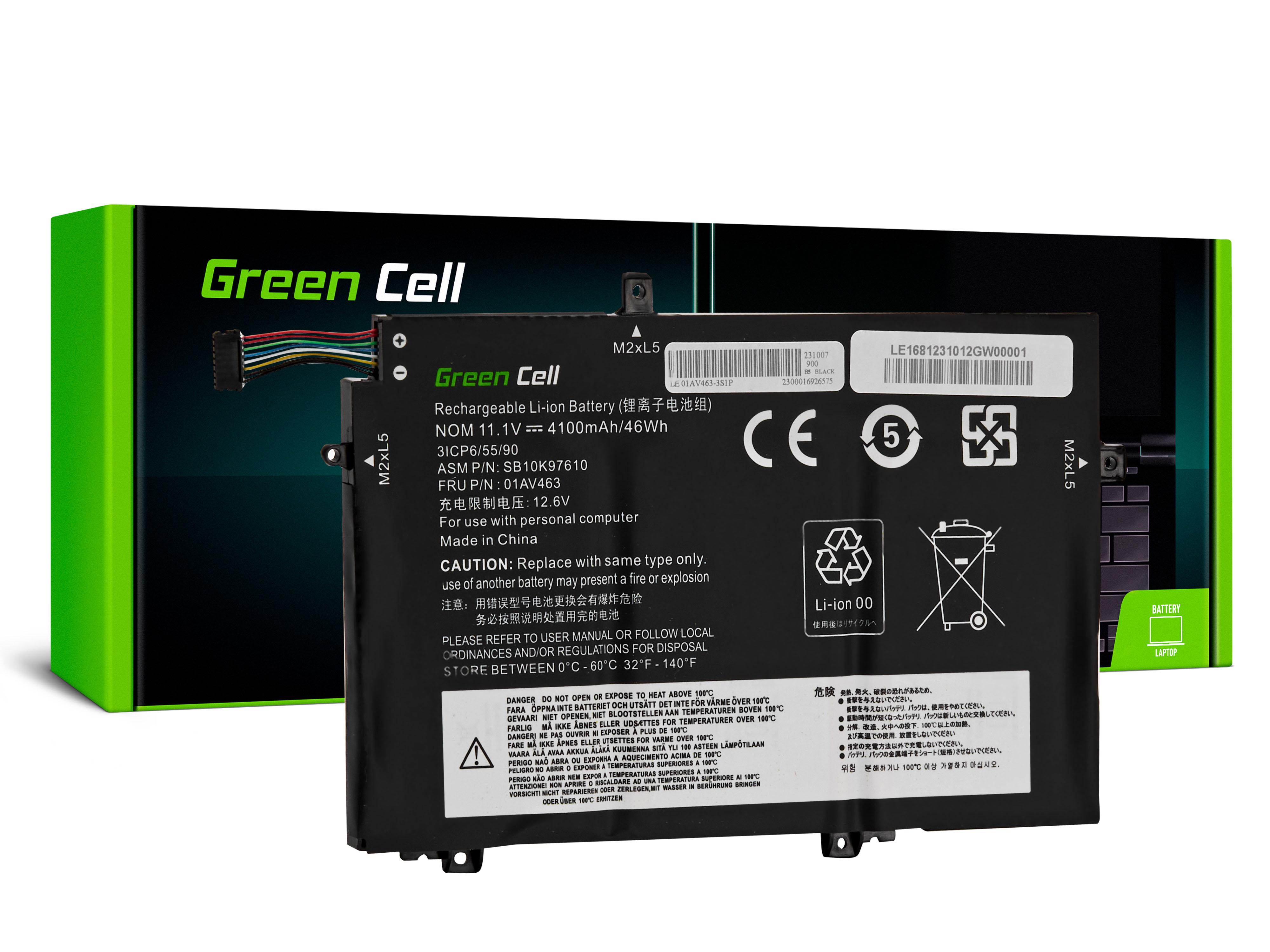 Green Cell Baterie L17C3P52 L17L3P52 L17M3P53 L17M3P54 pro Lenovo ThinkPad L480 L490 L580 L590 L14 L15 Gen 1 Gen 2 LE168