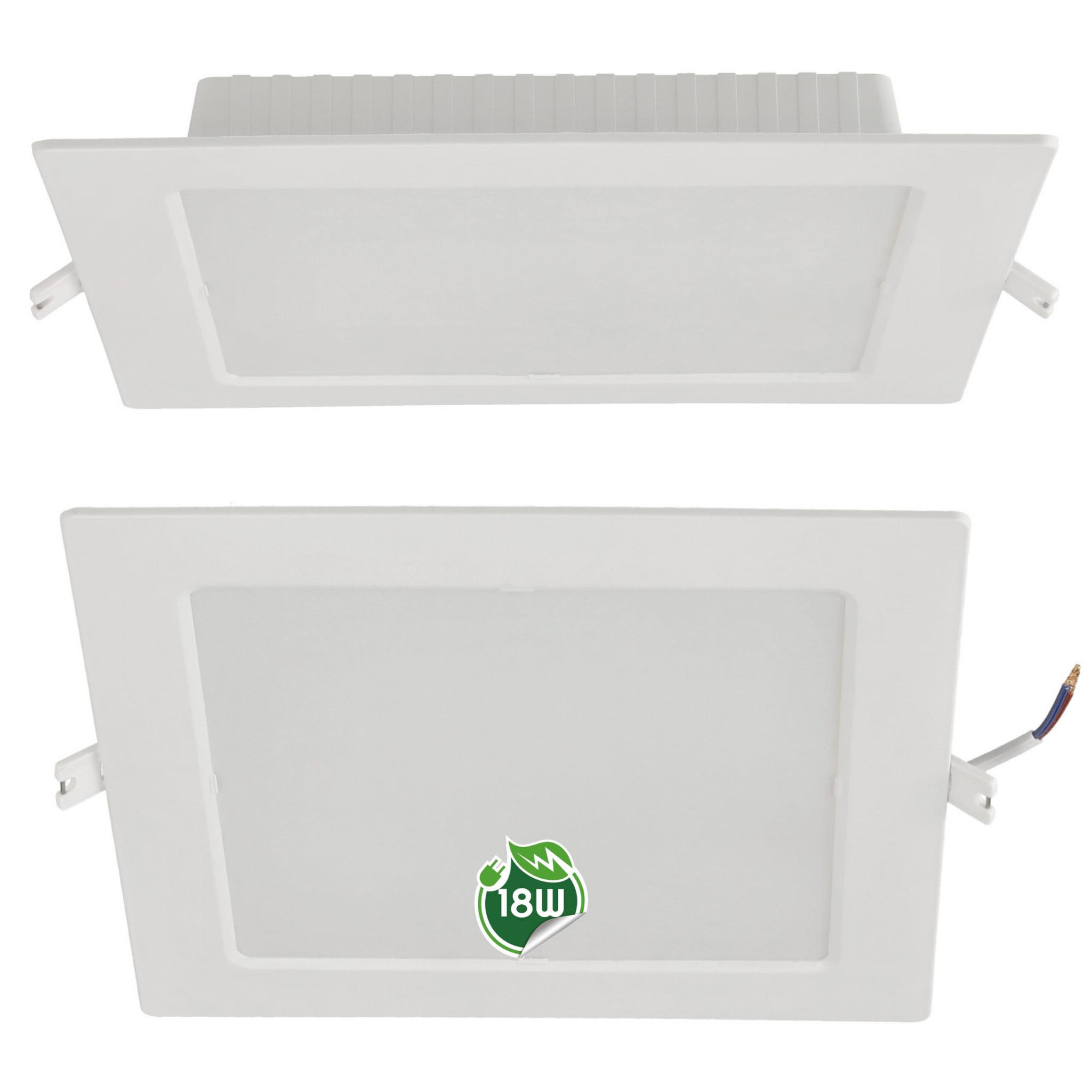 Berge Čtvercový LED panel zapuštěný - bílý - 18W - PC - neutrální bílá BP034