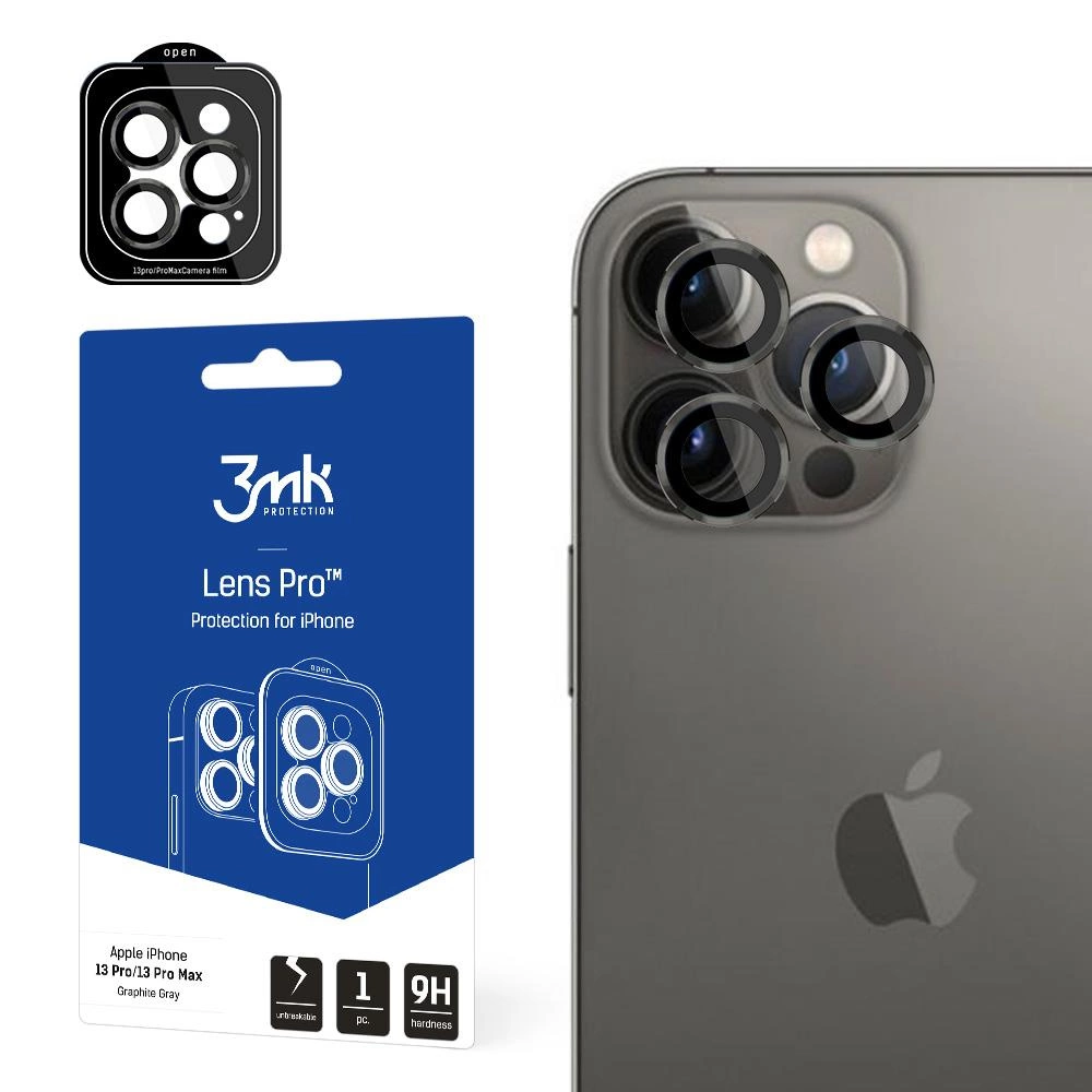 3mk Protection Kryt fotoaparátu 3mk Lens Protection Pro pro iPhone 13 Pro / iPhone 13 Pro Max - grafitový