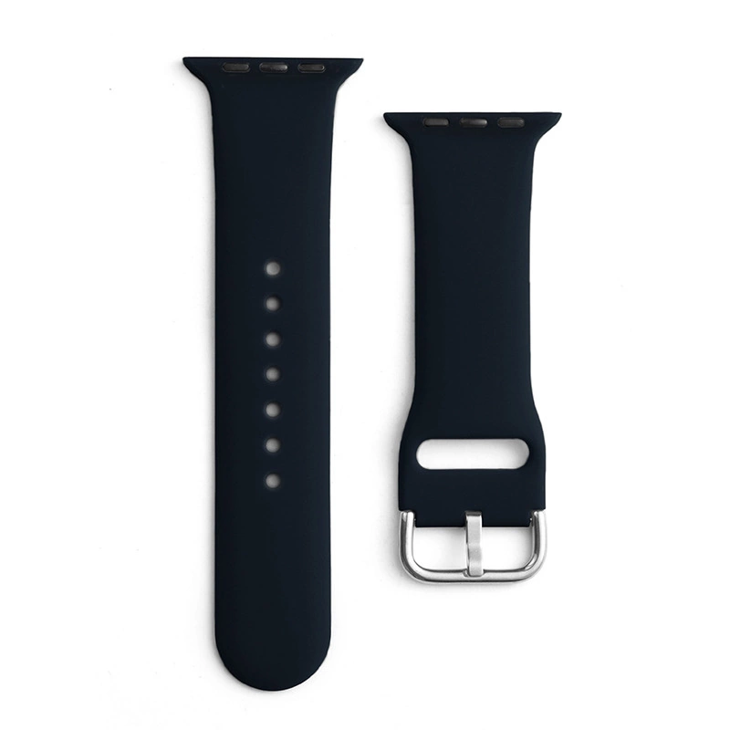 Hurtel Silikonový řemínek APS silikonový řemínek pro hodinky Watch 9 / 8 / 7 / 6 / 5 / 4 / 3 / 2 / SE (41 / 40 / 38 mm) řemínek náramku černý