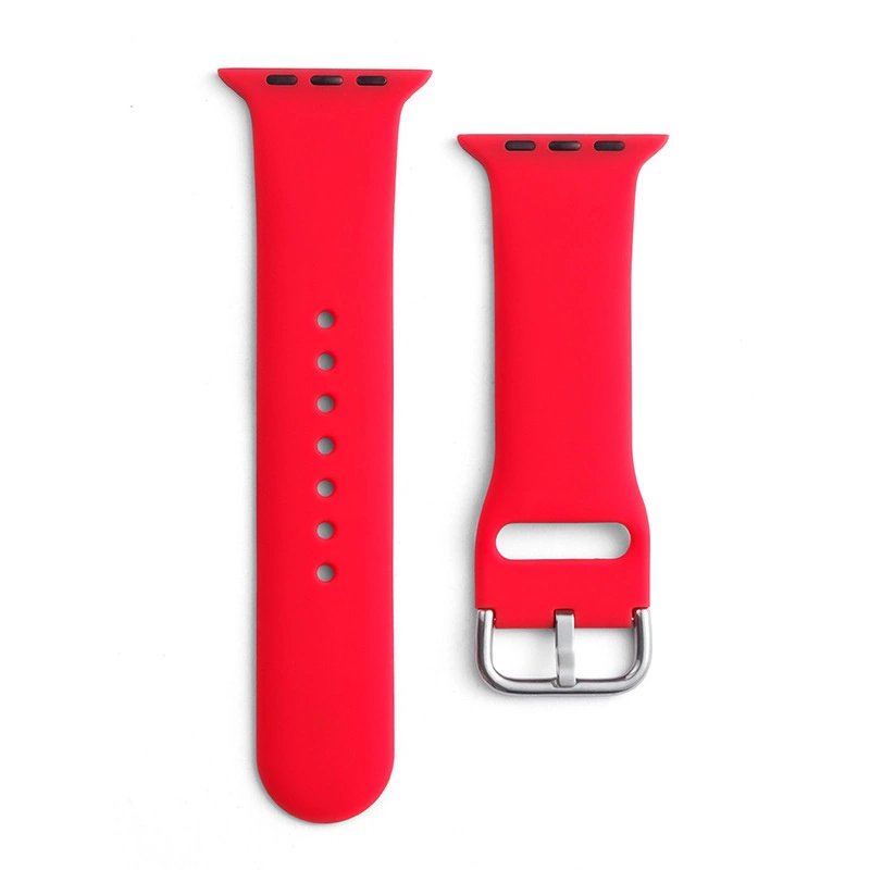 Hurtel Silikonový řemínek APS silikonový řemínek pro hodinky Watch 9 / 8 / 7 / 6 / 5 / 4 / 3 / 2 / SE (41 / 40 / 38 mm) řemínek náramku červený