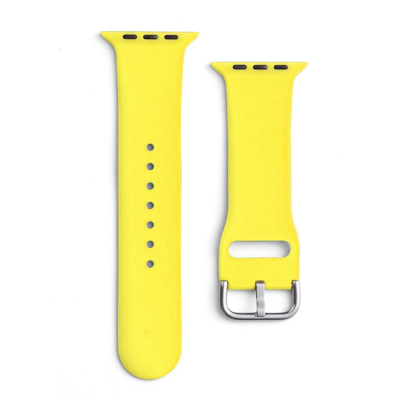 Hurtel Silikonový řemínek APS silikonový řemínek pro hodinky Watch 9 / 8 / 7 / 6 / 5 / 4 / 3 / 2 / SE (41 / 40 / 38 mm) řemínek náramku žlutý