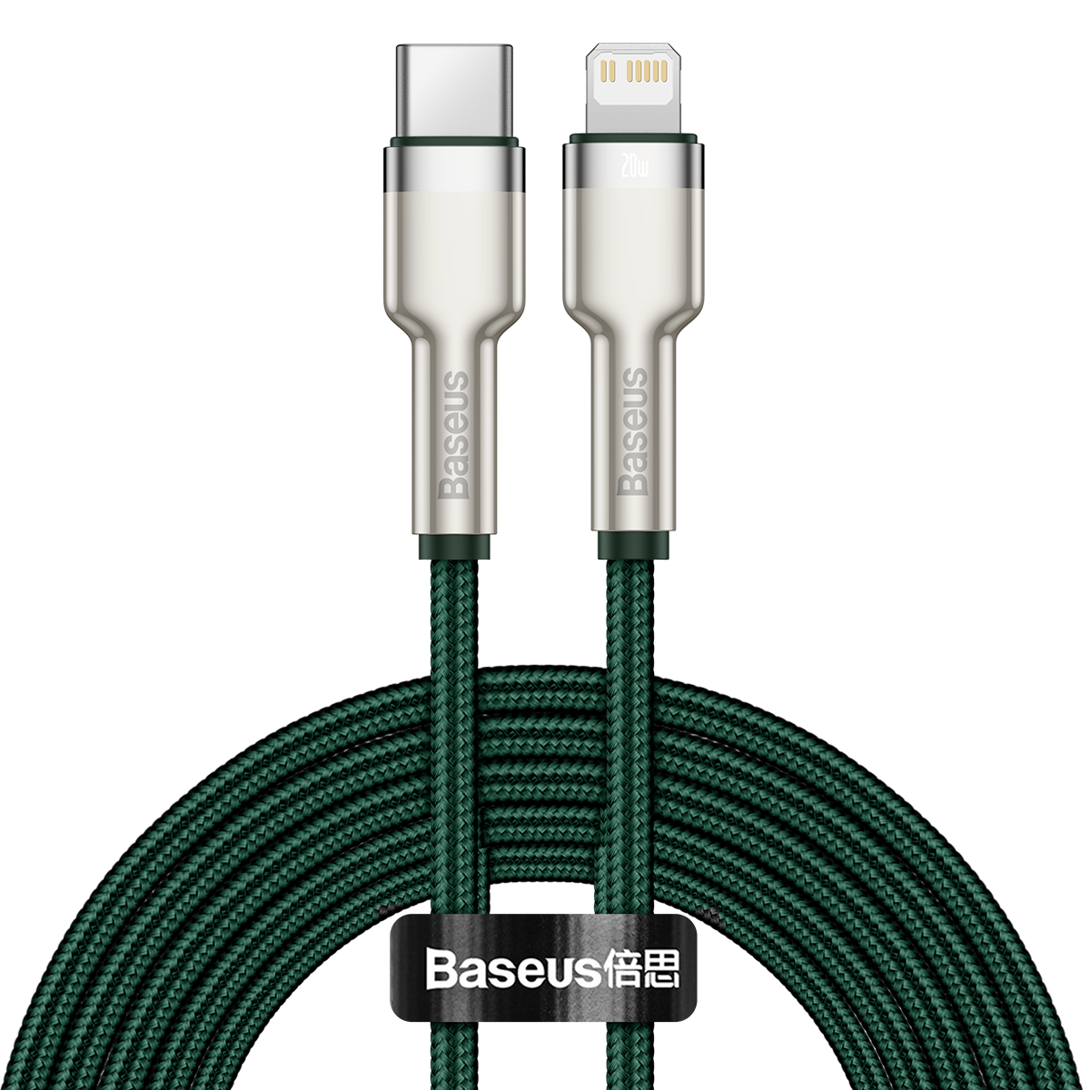 Kabel Baseus USB-C na Lightning 2 m (zelený)