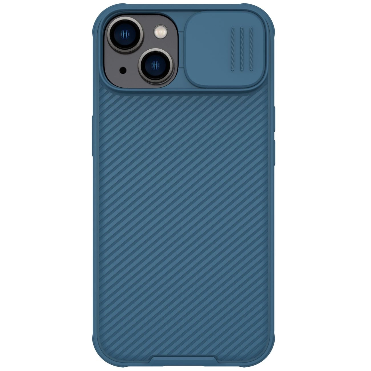 Nillkin CamShield Pro Case iPhone 14 Plus pancéřové pouzdro kryt fotoaparátu modré