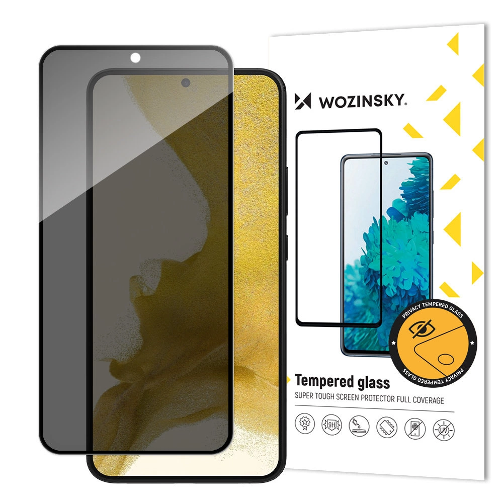 Wozinsky Privacy Glass tvrzené sklo pro Samsung Galaxy S23 s Anti Spy filtrem pro ochranu soukromí