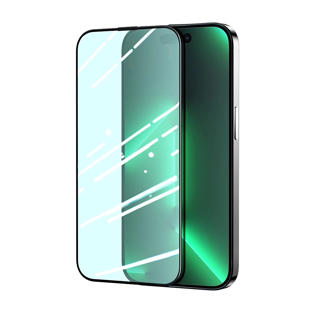 Zelené sklo Joyroom Knight pro iPhone 14 s filtrem proti modrému světlu pro celou obrazovku (JR-G01)