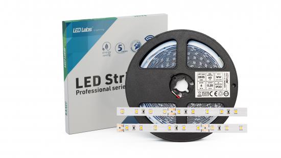LEDLabs LED pásek PRO 3YB 24V 300 LED 2835 SMD studená bílá, IP65HS, 6W