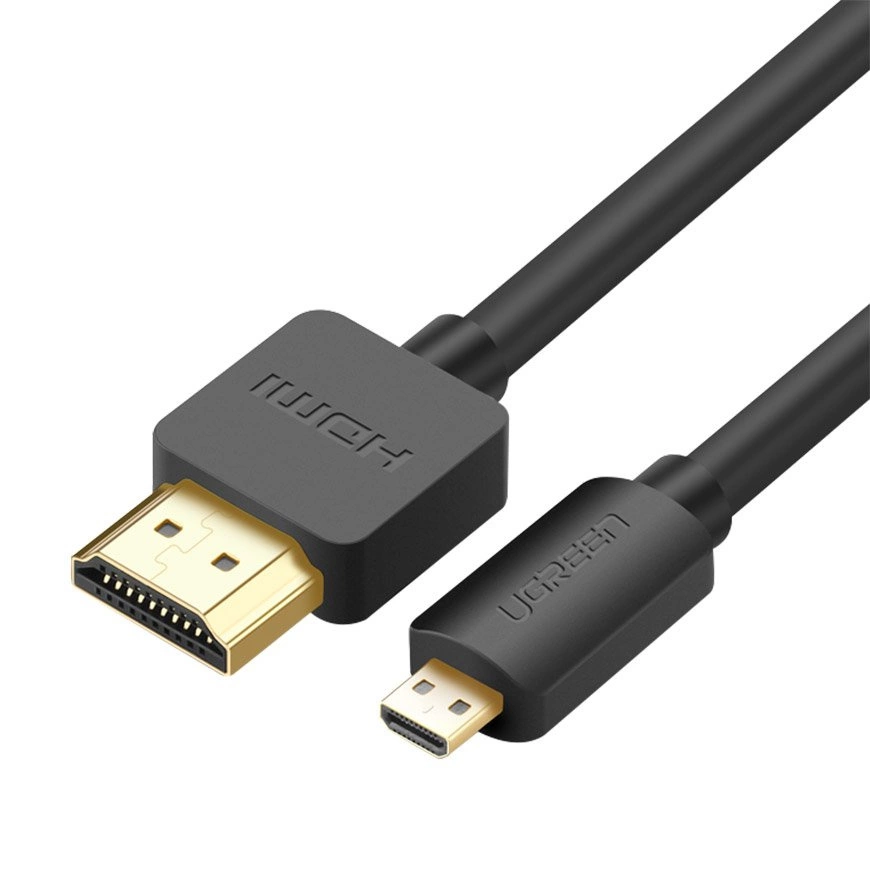 Ugreen kabel HDMI - micro HDMI 19 pin 2.0v 4K 60Hz 30AWG 1,5m černý (30102)