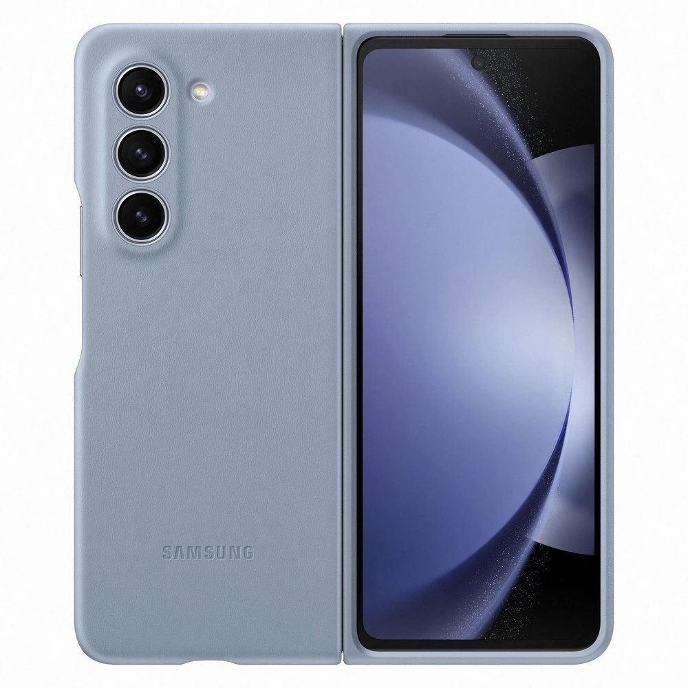 Pouzdro z eko kůže pro Samsung Galaxy Z Fold 5 - modré