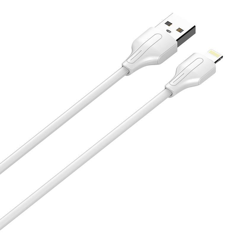 Kabel USB na Lightning LDNIO LS542, 2,1 A, 2 m (bílý)