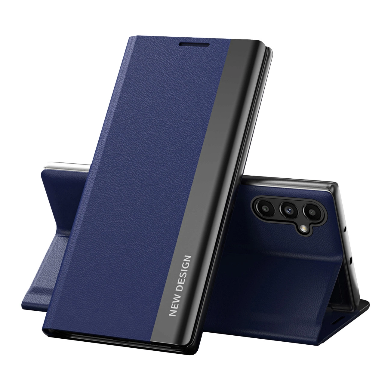 Hurtel Pouzdro Sleep Case Pro pro Samsung Galaxy A13 s flipovým krytem a stojánkem modré barvy