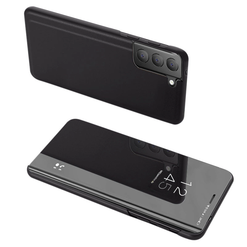 Hurtel Clear View Pouzdro flipové Samsung Galaxy S21 FE černé