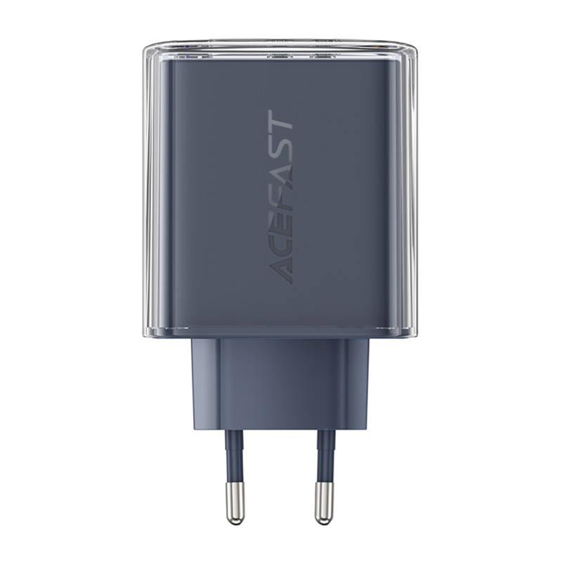 Síťová nabíječka Acefast A45, 2x USB-C, 1xUSB-A, 65W PD (šedá)