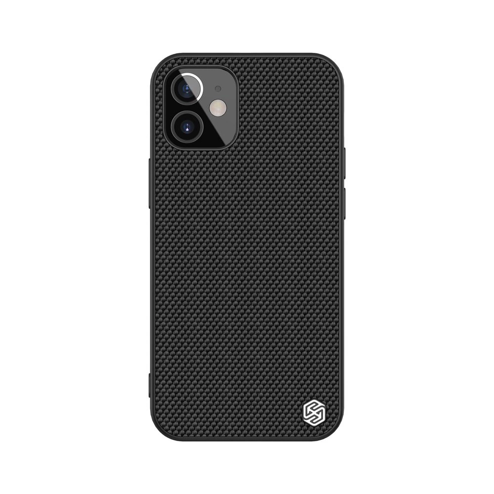 Nillkin Textured Case odolné vyztužené pouzdro s gelovým rámem a nylonovou zadní stranou iPhone 12 mini černé