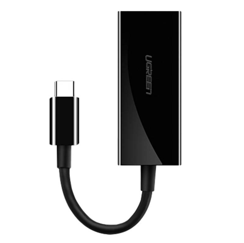 Externí adaptér USB-C samec Gigabit Ethernet UGREEN (černý)