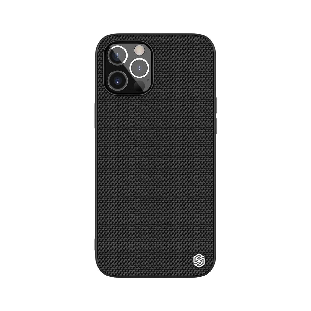 Nillkin Textured Case odolné vyztužené pouzdro s gelovým rámem a nylonovou zadní stranou iPhone 12 Pro Max černé