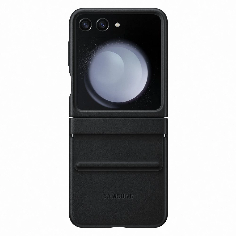 Pouzdro z eko kůže pro Samsung Galaxy Z Flip 5 - černé