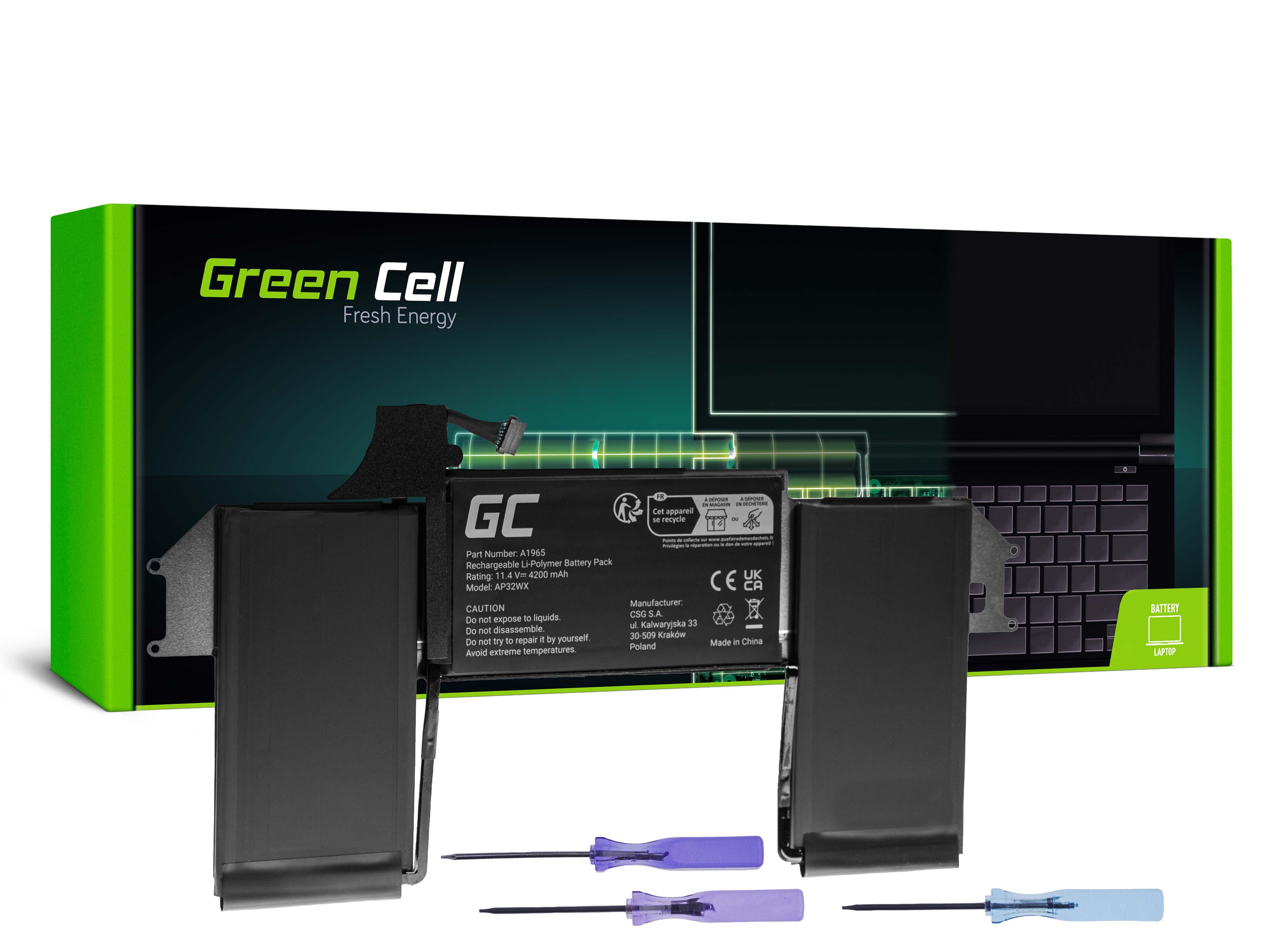 Green Cell Baterie A1965 pro Apple MacBook Air 13 A1932 A2179 (2018, 2019, 2020) AP32WX