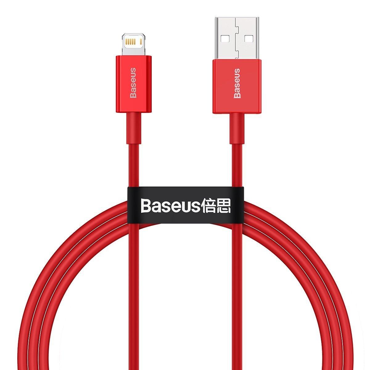 Kabel USB na Lightning Baseus Superior Series, 2,4A, 1m (červený)