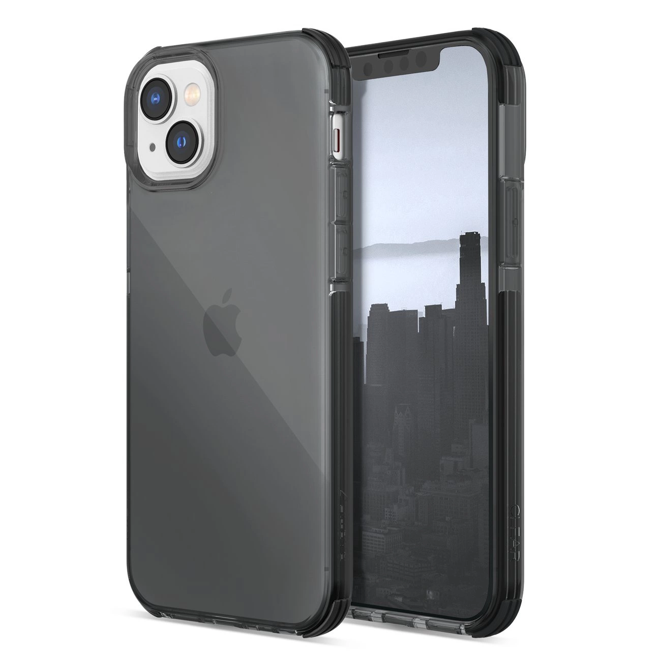 Raptic X-Doria Clear Case iPhone 14 pancéřové pouzdro šedé
